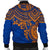 Marshall Islands Polynesian Bomber Jacket (Men) - Blue Turtle - Polynesian Pride