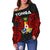 Tonga Polynesian Women's Off Shoulder Sweater - Tongan Spirit - Polynesian Pride