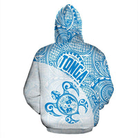 Tonga Zip up Hoodie Tonga Coat of Arms In Turtle Polynesian Tattoo 090 - Polynesian Pride
