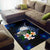 Marshall Islands Polynesian Area Rug - Turtle With Plumeria Flowers - Polynesian Pride