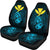 Hawaii Hibiscus Car Seat Cover - Harold Turtle - Traffic Blue Universal Fit Blue - Polynesian Pride