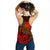 Polynesian Wallis and Futuna Women's Raccerback Tank - Red Shark Polynesian Tattoo - Polynesian Pride