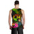 Tonga Polynesian Personalised Men's Tank Top - Hibiscus and Banana Leaves - Polynesian Pride