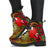 Wallis And Futuna Polynesian Leather Boots - Hibiscus Vintage - Polynesian Pride