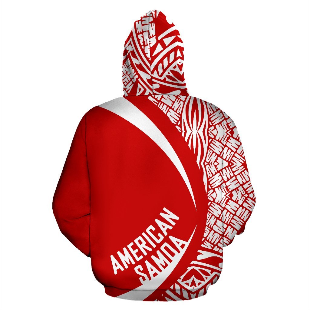 American Samoa Polynesian Zip up Hoodie Circle Style 01 - Polynesian Pride