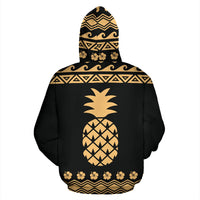 Hawaii All Over Hoodie Polynesian Pineapple Hoodie - Polynesian Pride