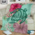 Hawaii Turtle Hibiscus Plumeria Premium Blanket - Hug Style - Polynesian Pride