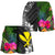 Hawaii Women Shorts - Turtle Plumeria Banana Leaf - Polynesian Pride