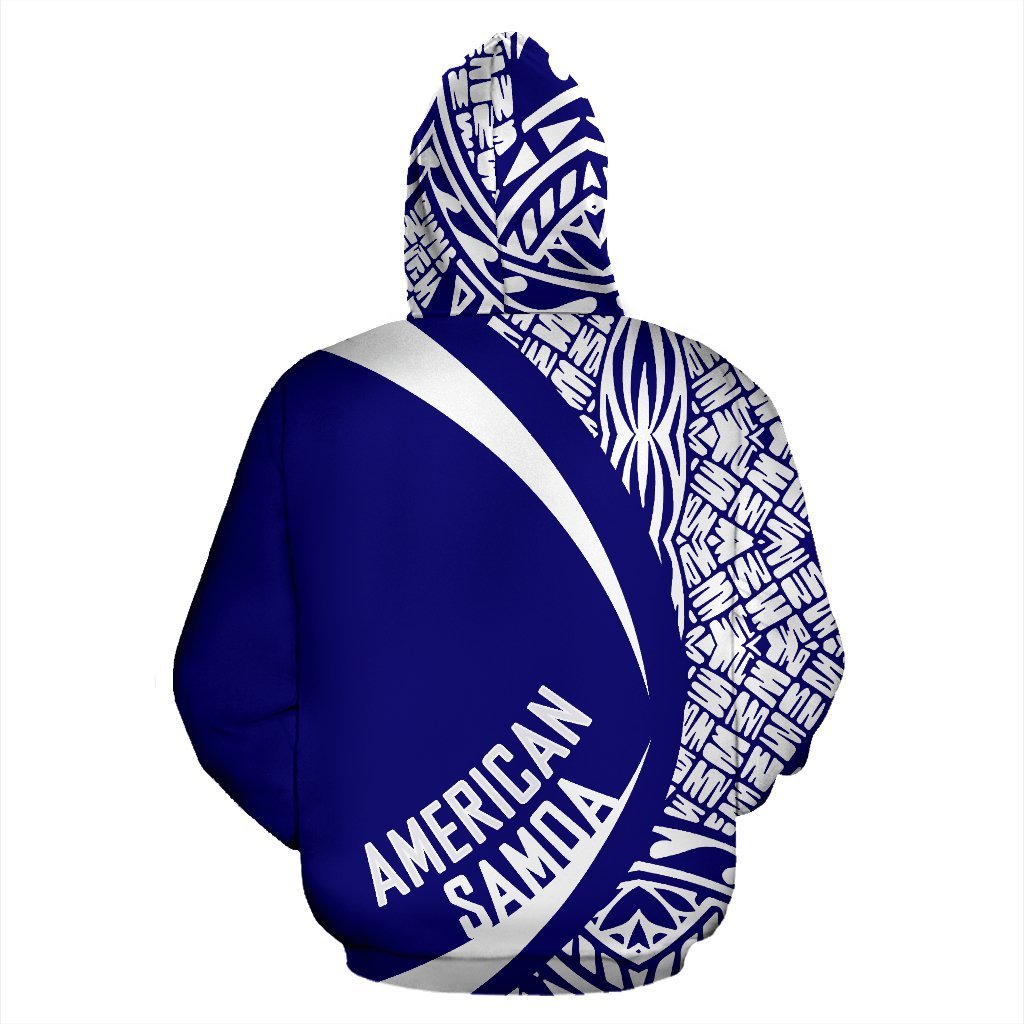American Samoa Polynesian Zip up Hoodie Circle Style 05 - Polynesian Pride