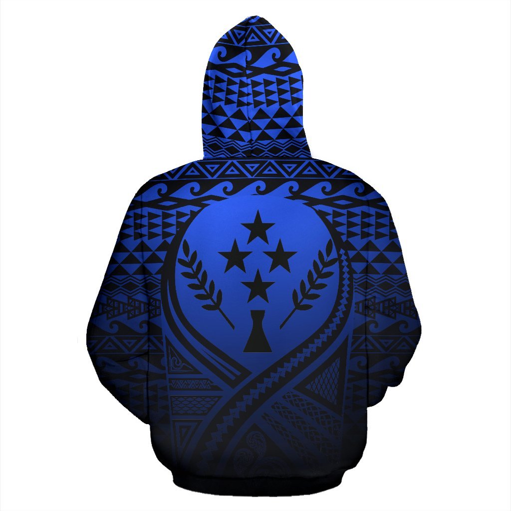 Kosrae All Over Hoodie Lift up Blue - Polynesian Pride