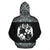 Tonga All Over Hoodie Polynesian Black and White - Polynesian Pride