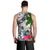 New Caledonia Men's Tank Top White - Turtle Plumeria Banana Leaf Crest - Polynesian Pride