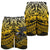 Samoa Polynesian Men's Shorts - Eagle Tribal Pattern Yellow - Polynesian Pride