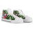 Fiji High Top Shoes White - Turtle Plumeria Banana Leaf Crest - Polynesian Pride