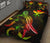 Hawaii Polynesian Quilt Bed Set - Turtle With Blooming Hibiscus Reggae - Polynesian Pride