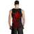 American Samoa Polynesian Tank Top (Men) - Polynesian Turtle (Full Red) - Polynesian Pride