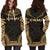 Northern Mariana Islands Women's Hoodie Dress - Polynesian Gold Chief - Polynesian Pride