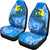 Palau Polynesian Car Seat Covers - Palau Flag with Polynesian Tattoo - Polynesian Pride