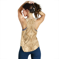 Polynesian Plumeria Mix Gold Women's Racerback Tank Top - Polynesian Pride