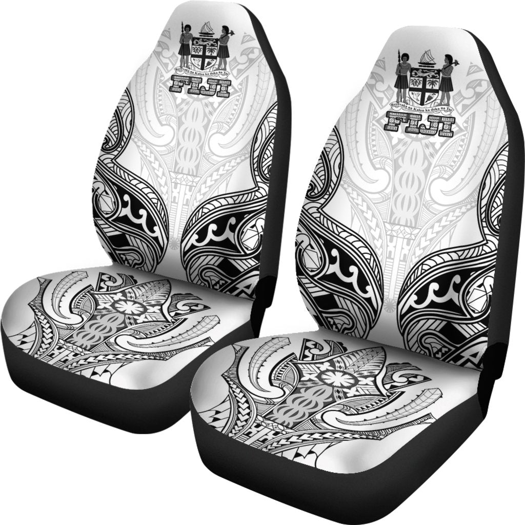 Fiji Active Car Seat Covers - Fiji Coat Of Arms ( Set of Two) - A7 - Polynesian Pride