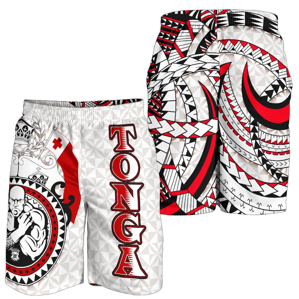 Tonga Polynesian Men Shorts - Tonga Power RED - Polynesian Pride