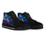 Wallis and Futuna Custom Personalised High Top Shoes Blue - Vintage Tribal Mountain - Polynesian Pride