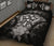 Kosrae Polynesian Quilt Bed Set Hibiscus Gray - Polynesian Pride