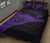 Hawaii Shaka Map Polynesian Quilt Bed Set - Purple - Polynesian Pride