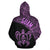 Guam Hoodie Guam Coat of Arm In Turtle Polynesian Tattoo Purple - Polynesian Pride