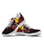 New Caledonia Polynesian Custom Personalised Sneakers - Coat Of Arm With Hibiscus - Polynesian Pride