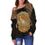 Wild Shark Polynesian Women Off Shoulder Sweater - Polynesian Pride