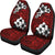 Hawaii Car Seat Covers - Tribe Plumeria Red Universal Fit Red - Polynesian Pride