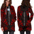 Marshall Islands Hoodie Dress - Polynesian Tattoo Red - Polynesian Pride