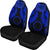 Cook islands Polynesian Car Seat Covers Pride Seal And Hibiscus Blue - Polynesian Pride