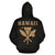 Polynesian Kakau Kanaka Maoli Map of Hawaii Zip Hoodie Gold - Polynesian Pride
