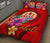 Tahiti Polynesian Quilt Bed Set - Floral With Seal Red - Polynesian Pride