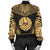 Tahiti Polynesian Chief Women'S Bomber Jacket - Gold Version - Polynesian Pride