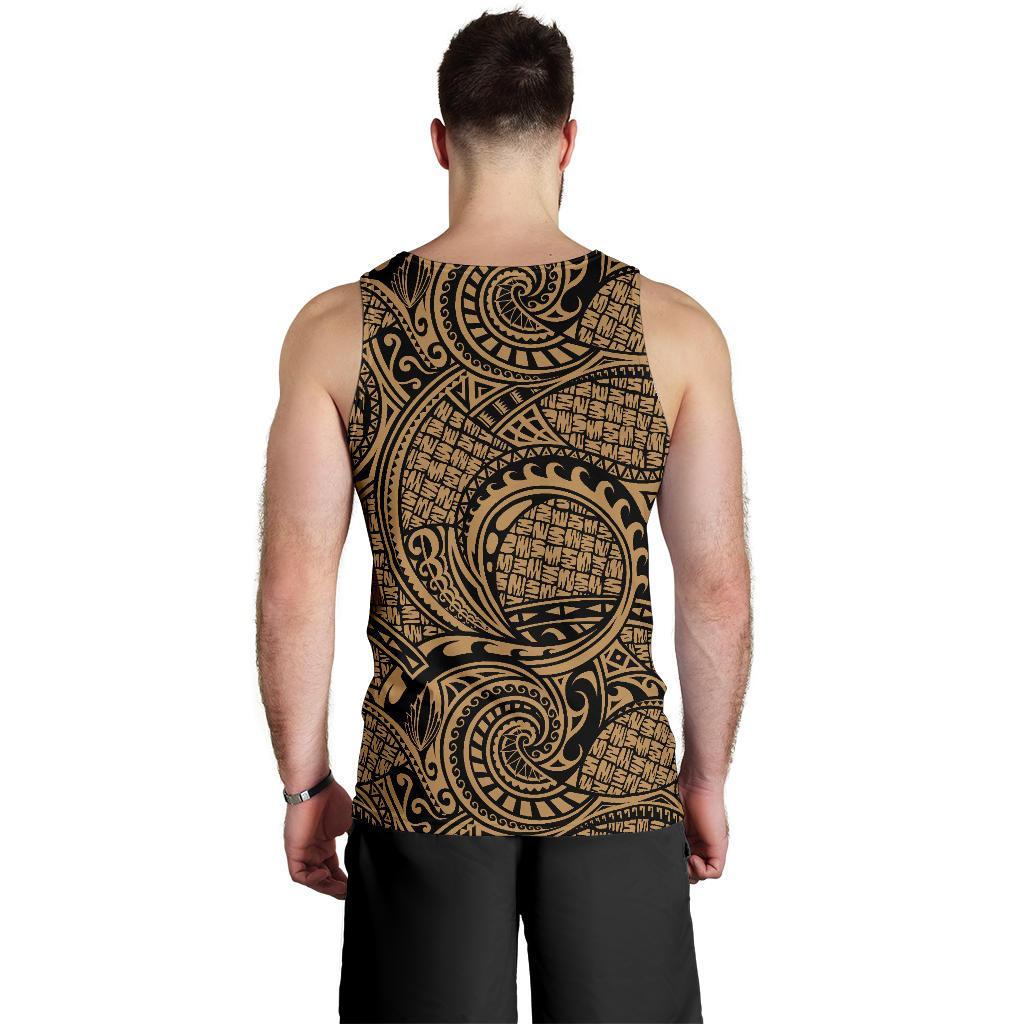 Polynesian Maori Lauhala Gold Hawaii Men's Tank Top - Polynesian Pride