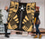 Austral Islands Premium Quilt - Austral Islands Flag Polynesian Gold Tattoo (Black) - Polynesian Pride