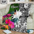 Nauru Premium Blanket - Turtle Plumeria Banana Leaf - Polynesian Pride