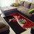 Solomon Islands Polynesian Custom Personalised Area Rug - Coat Of Arm With Hibiscus - Polynesian Pride