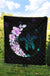 Hawaii Colorful Flower Premium Quilt Black - Polynesian Pride