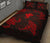 Hawaii Map Kanaka Polynesian Quilt Bed Set Circle Underwater Red - Polynesian Pride