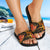 Fiji Slide Sandals - Gold Plumeria - Polynesian Pride