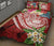 Polynesian Samoa Quilt Bed Set - Summer Plumeria (Red) - Polynesian Pride