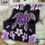 Hawaiian Violet Turtle Plumeria Blanket - Polynesian Pride