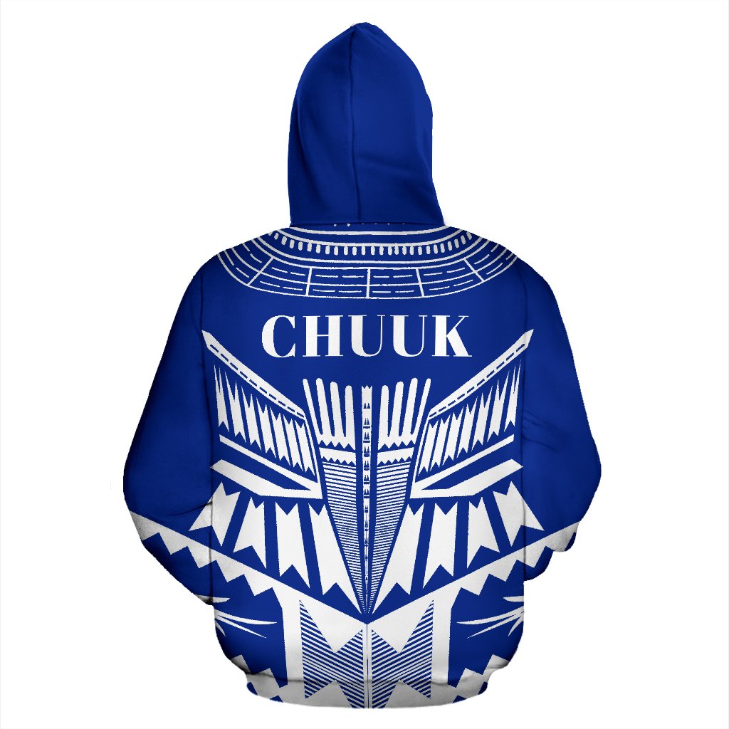 Chuuk All Over Hoodie Micronesian Tattoo Design - Polynesian Pride