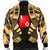 Wallis And Futuna Men Bomber Jackets - Polynesian Tattoo Gold - Polynesian Pride