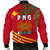 Papua New Guinea Rugby Men Bomber Jacket Coconut Leaves - The Kumuls - Polynesian Pride