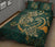 Hawaii Triple Marble Turtle Polynesian Hibiscus Quilt Bed Set - AH - Benjamin Style - Green - Polynesian Pride